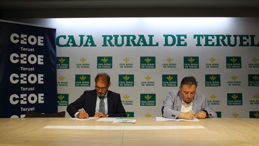 CEOE Teruel y Caja Rural de Teruel renuevan su convenio de colaboración en apoyo de las empresas de la provincia
