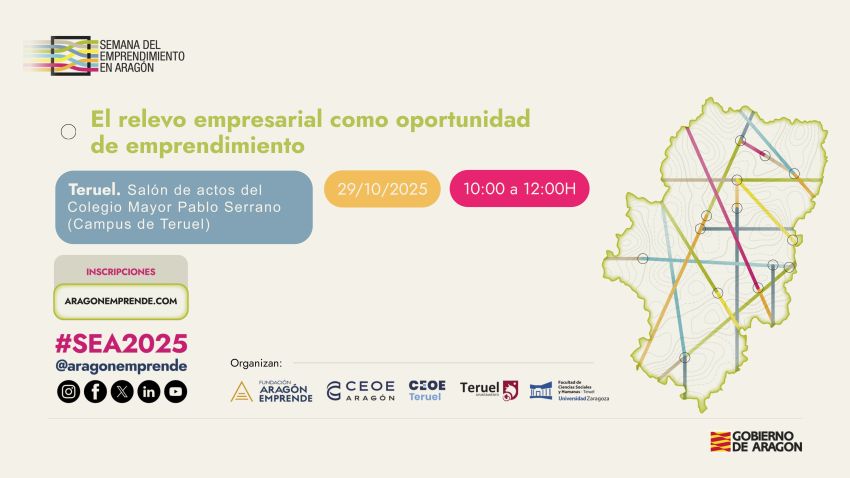 CEOE Teruel se une a la Semana del Emprendimiento de Aragón 2025