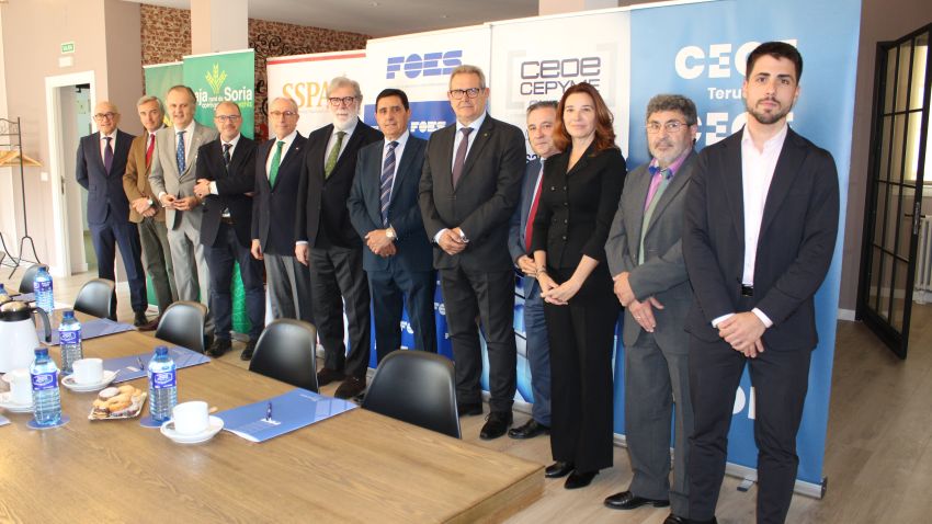 Las CEOE y las Cajas Rurales de Cuenca, Soria y Teruel revalidan su alianza para que el factor demográfico esté presente en las políticas europeas.