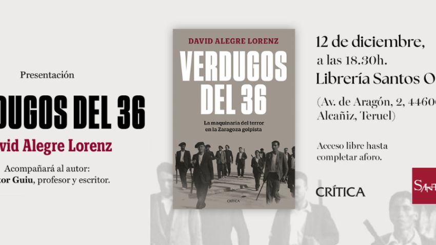David Alegre presenta su último libro en la librería Santos Ochoa de Alcañiz