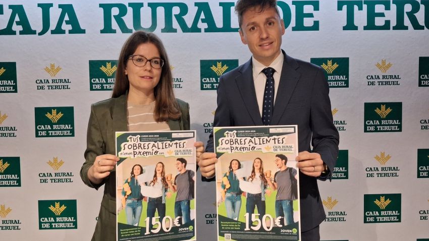 Caja Rural de Teruel recompensará con hasta 150 euros los sobresalientes obtenidos por los alumnos de Bachillerato y Formación Profesional