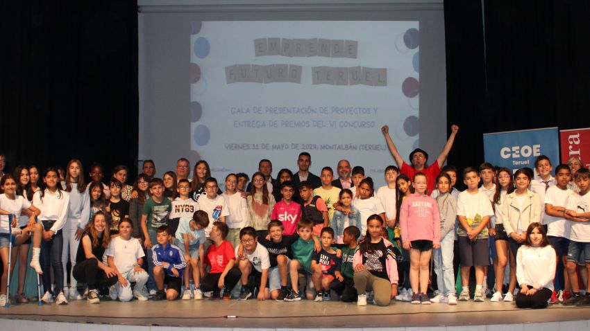 El C.E.I.P. Luis Turón de Híjar gana el concurso “Emprende, Futuro Teruel”