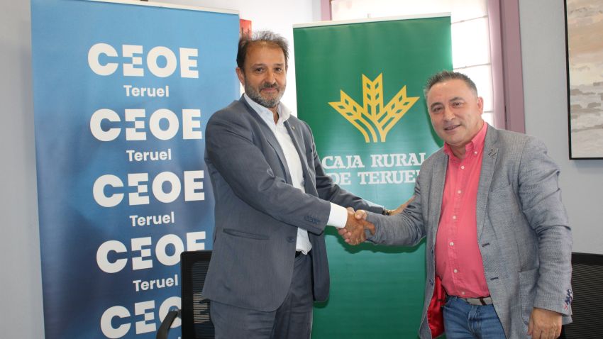 CEOE Teruel y Caja Rural de Teruel renuevan su convenio de colaboración en apoyo de las empresas de la provincia