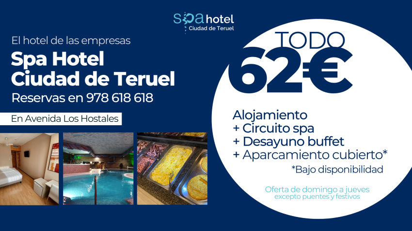Spa Hotel Ciudad de Teruel cuenta con una oferta especial para empresas de domingo a jueves