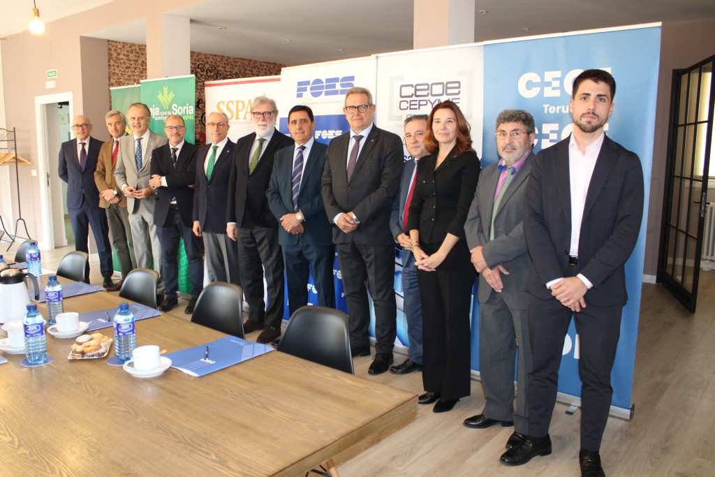 Las CEOE y las Cajas Rurales de Cuenca, Soria y Teruel revalidan su alianza para que el factor demográfico esté presente en las políticas europeas.