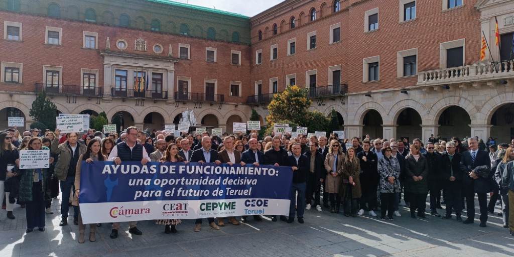 Teruel sale a la calle para exigir que se incrementen las ayudas de funcionamiento