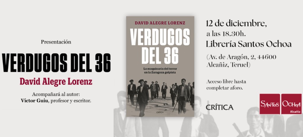 David Alegre presenta su último libro en la librería Santos Ochoa de Alcañiz