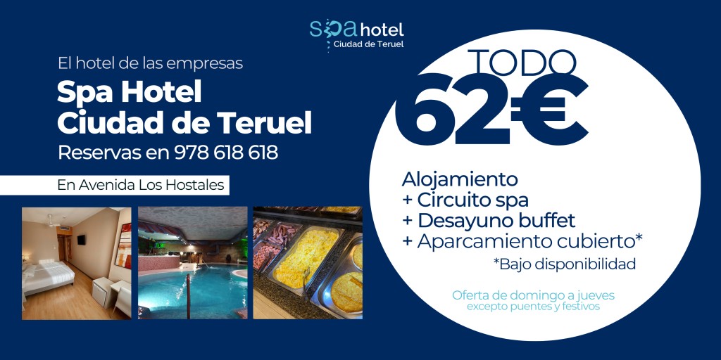 Spa Hotel Ciudad de Teruel cuenta con una oferta especial para empresas de domingo a jueves