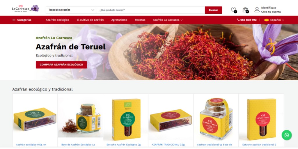 Azafrán La Carrasca renueva su página web y lanza su producto más innovador: cápsulas de azafrán ecológico de 15 mg