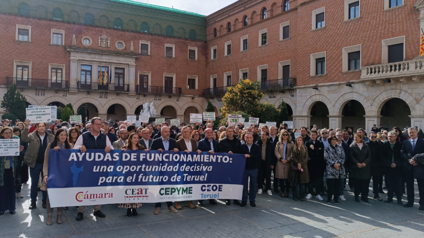 Teruel sale a la calle para exigir que se incrementen las ayudas de funcionamiento