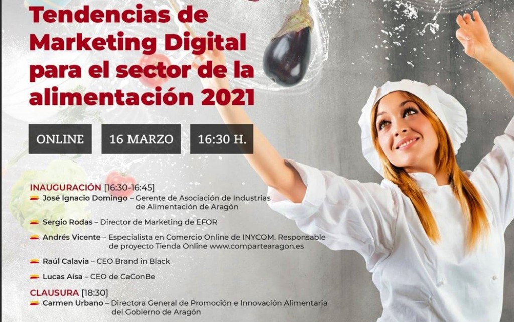 Seminario Online sobre Marketing Digital para el sector de Alimentación.