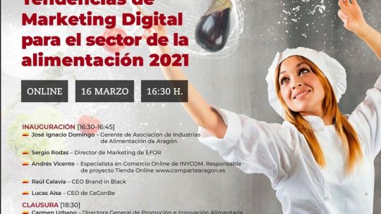 Seminario Online sobre Marketing Digital para el sector de Alimentación.